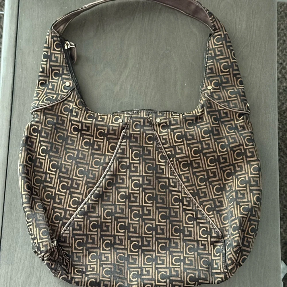 Liz Claiborne Monogram Handbag - Brown